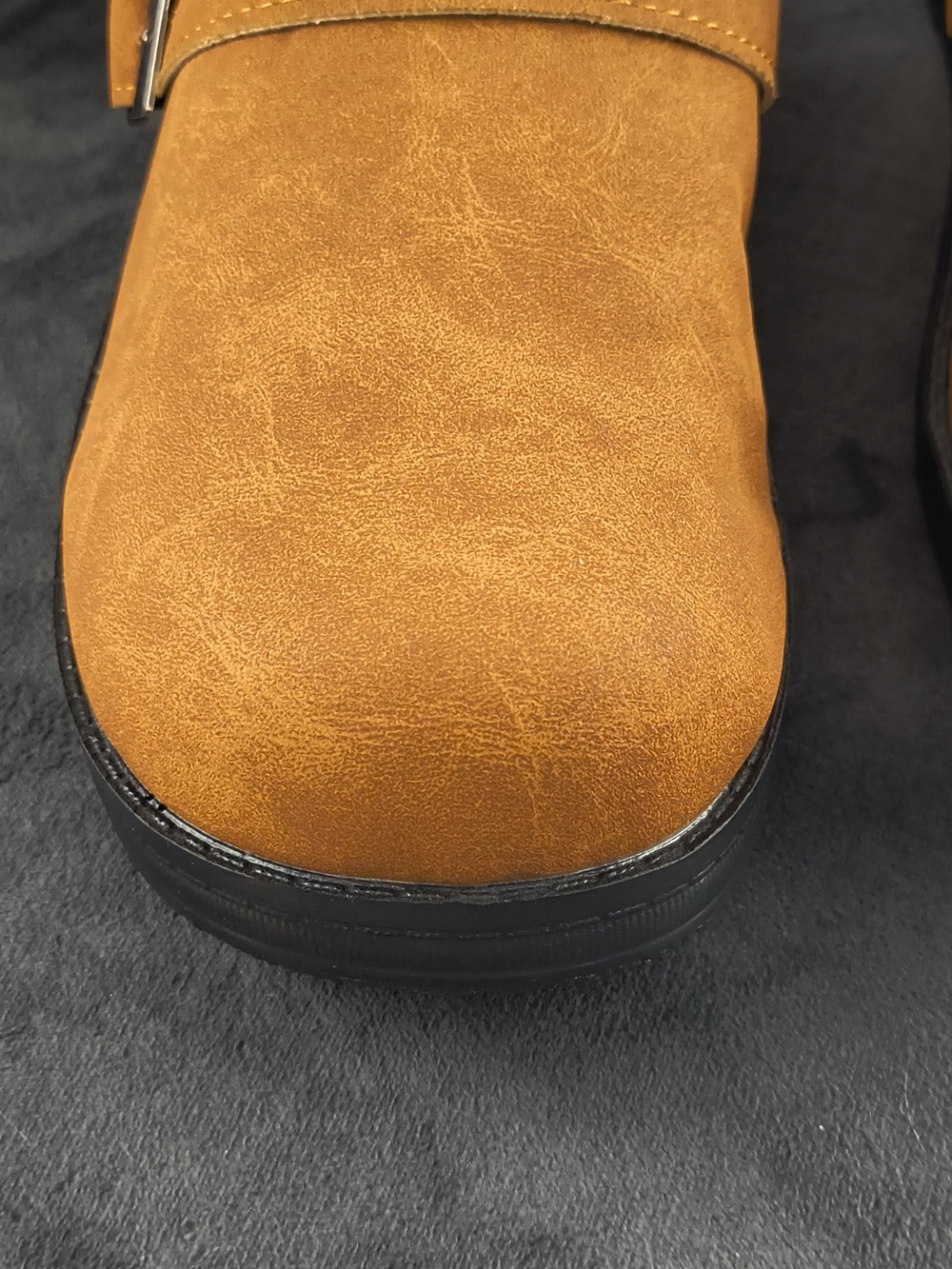Casual Mule Clogs in Cognac Brown - Picture 5 of 9